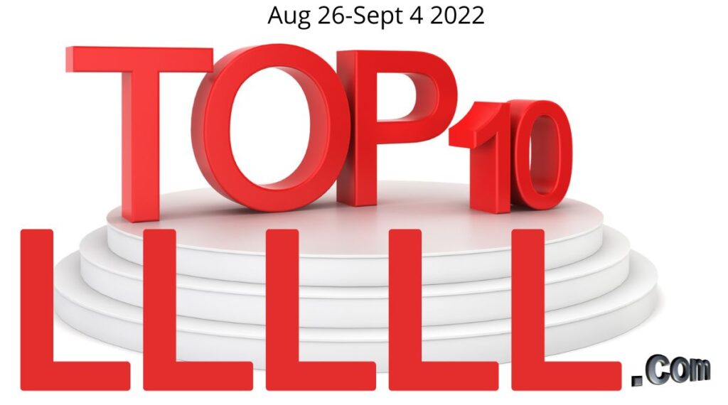 top five letter names sold Aug 26-Sept 4 20224
